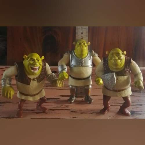 3 Shrek Figures