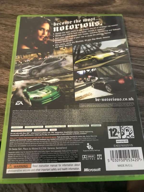 Need For Speed Most Wanted Xbox 360 Classics Booklet Included Good Condition!