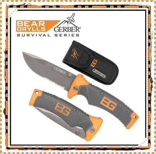 Gerber Bear Grylls Folding knife with sheath