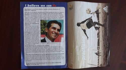 Mandela Challenge Match Programme: South Africa vs France (Soccer) 2000