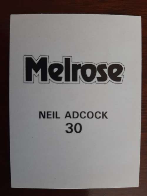 Melrose Sporting Heroes Card #30 - Neil Adcock