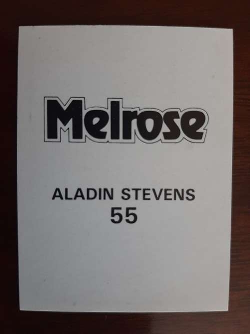Melrose Sporting Heroes Card #55 - Aladin Stevens