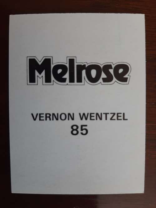 Melrose Sporting Heroes Card #85 - Vernon Wentzel