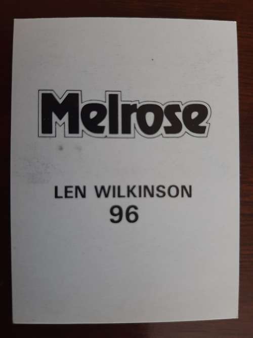 Melrose Sporting Heroes Card #96 - Len Wilkinson