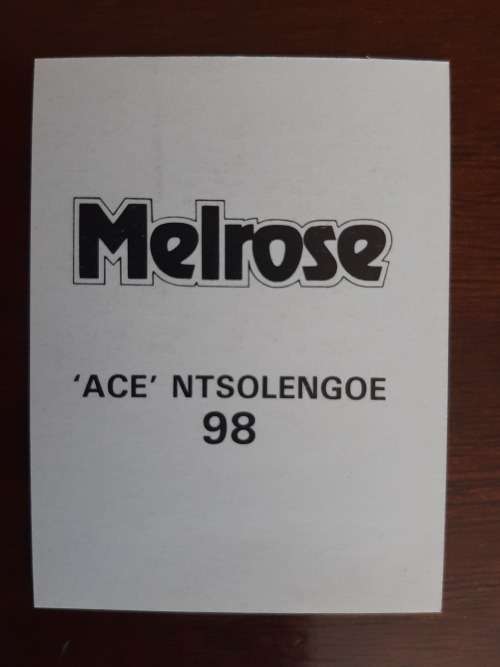 Melrose Sporting Heroes Card #98 - Ace Ntsoelengoe