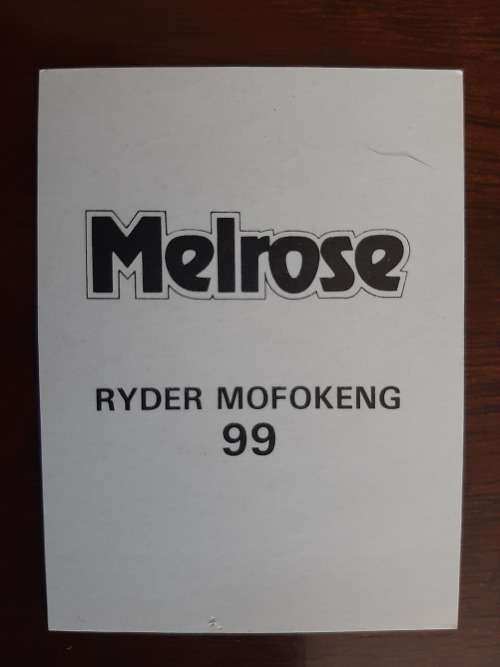 Melrose Sporting Heroes Card #99 - Ryder Mofokeng