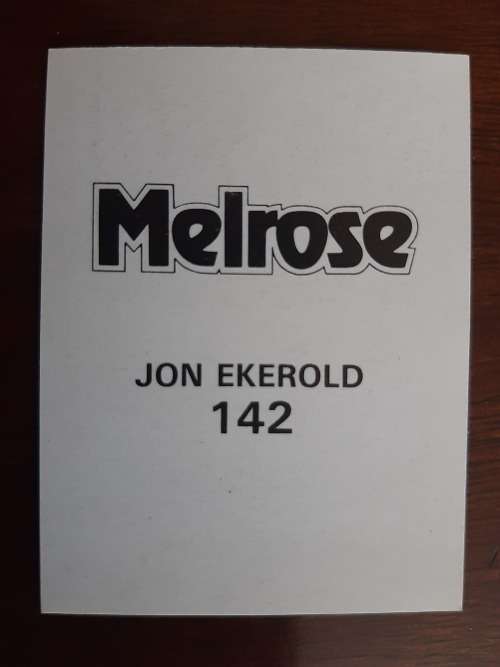Melrose Sporting Heroes Card #142 - Jon Ekerold