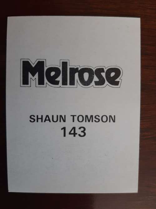 Melrose Sporting Heroes Card #143 - Shaun Tomson