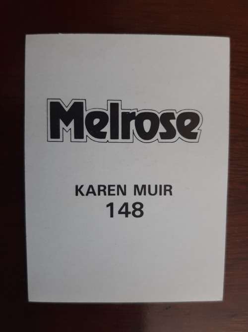 Melrose Sporting Heroes Card #148 - Karen Muir