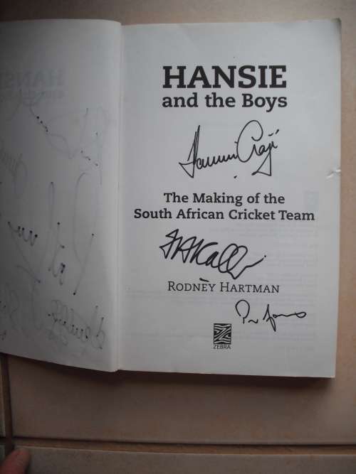 Hansie and The Boys by Rodney Hartman (SIGNED)