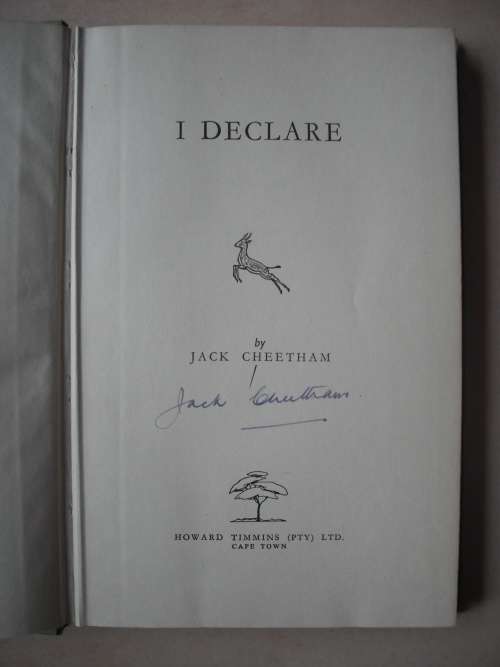 I Declare: Jack Cheetham (SIGNED)