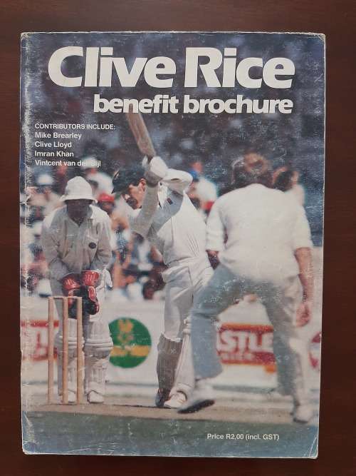 Clive Rice Benefir Brochure 1982/83