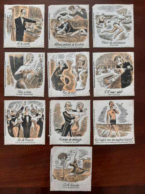 Fractured French Napkins (Lot of 10)