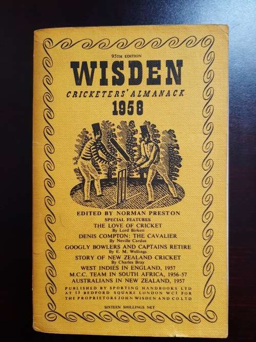 Wisden Cricketers` Almanack 1958 (94th Edition) | Preston, N. (Editor)