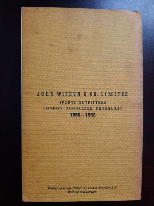 Wisden Cricketers` Almanack 1962 (99th Edition) | Preston, N. (Editor)