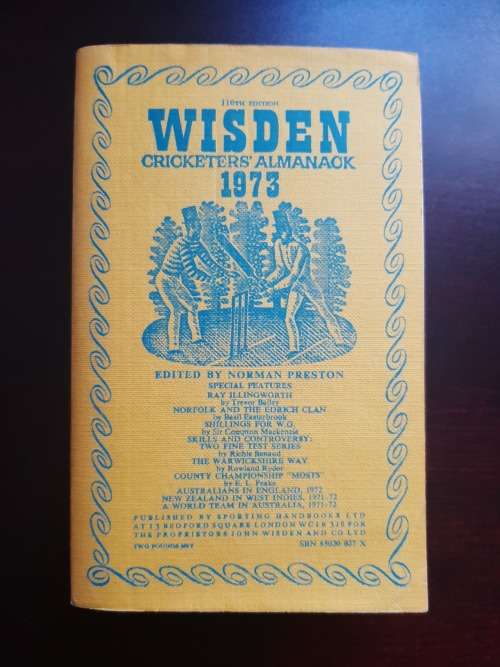 Wisden Cricketers` Almanack 1973 (110th Edition) | Preston, N. (Editor)