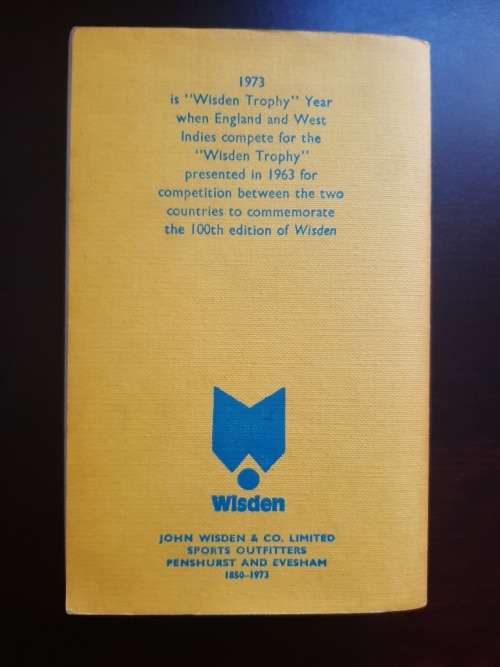 Wisden Cricketers` Almanack 1973 (110th Edition) | Preston, N. (Editor)