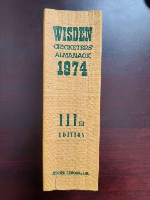Wisden Cricketers` Almanack 1974 (111th Edition) | Preston, N. (Editor)