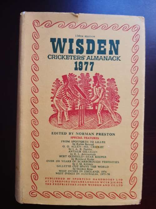 Wisden Cricketers` Almanack 1977 (114th Edition) | Preston, N. (Editor)