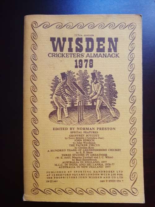 Wisden Cricketers` Almanack 1978 (115th Edition) | Preston, N. (Editor)