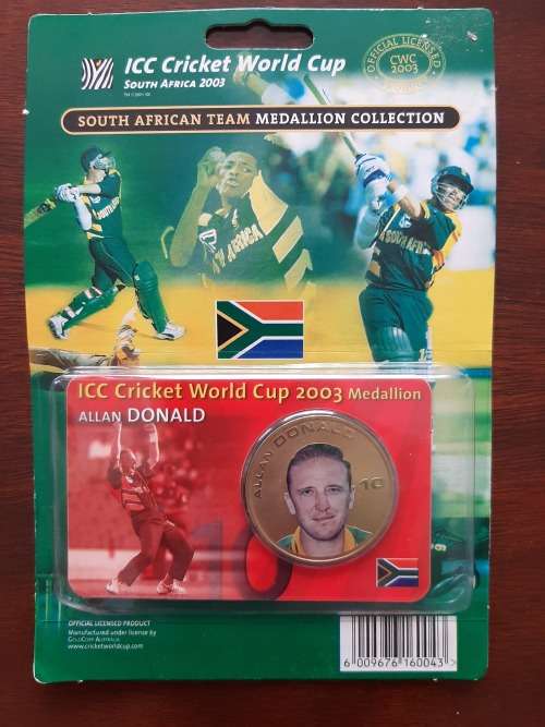 ICC Cricket World Cup 2003 Medallion Collection - Allan Donald (Unopened)