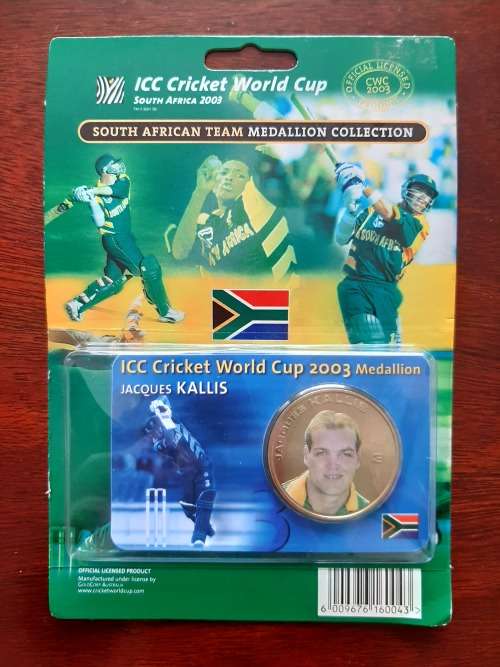 ICC Cricket World Cup 2003 Medallion Collection - Jacques Kallis (Unopened)