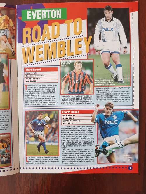 Road to Wembly `95: Cup Final Guide - Man United vs Everton (incl Souvenir booklet and poster)