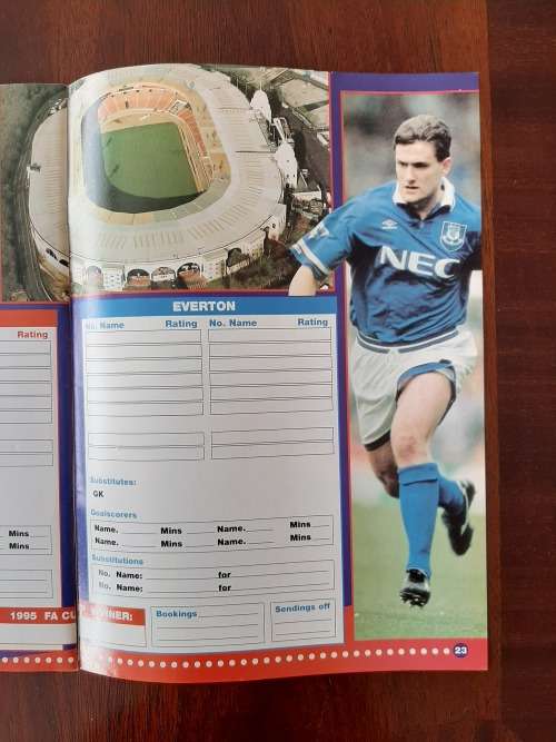 Road to Wembly `95: Cup Final Guide - Man United vs Everton (incl Souvenir booklet and poster)