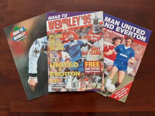 Road to Wembly `95: Cup Final Guide - Man United vs Everton (incl Souvenir booklet and poster)