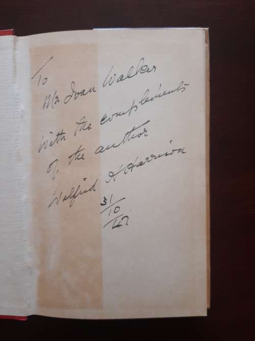 Memoirs of a Socialist in South Africa, 1903-1947 by Wilfrid H. Harrison (SIGNED)
