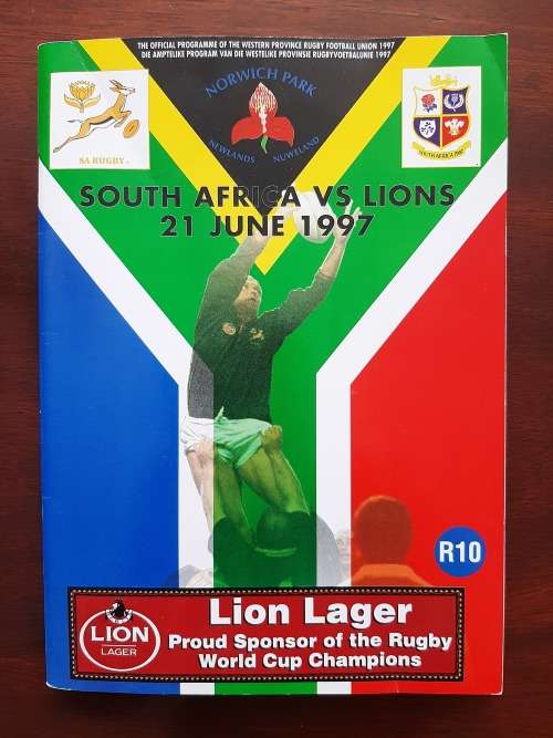 Match Programme: First Test - South Africa vs British Lions (1997)