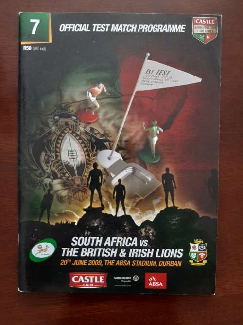 Match Programme: First Test - South Africa vs British & Irish Lions (2009)
