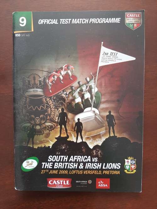 Match Programme: Second Test - South Africa vs British & Irish Lions (2009)