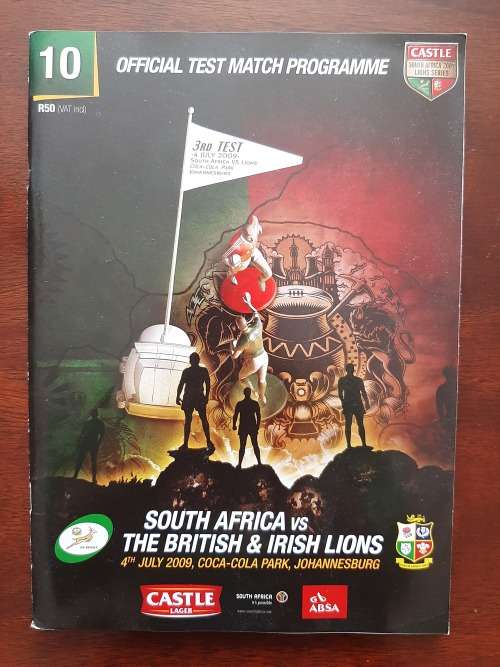 Match Programme:  Third Test - South Africa vs British & Irish Lions (2009)