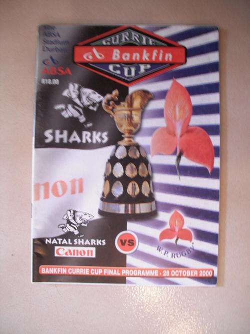 Match Programme: 2000 Currie Cup Final - Sharks vs Western Province