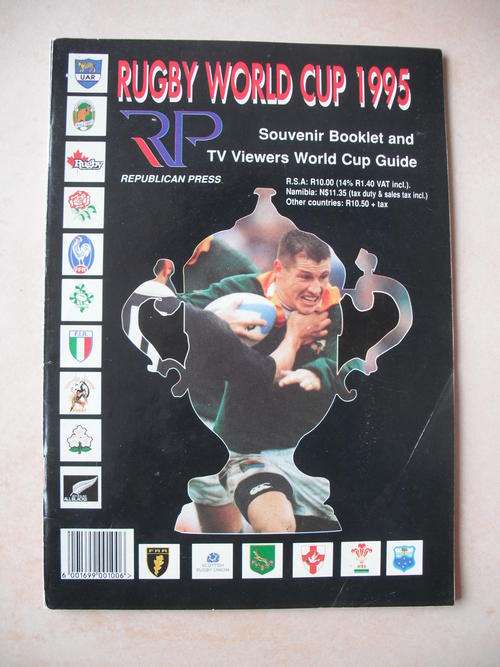 Rugby World Cup 1995 Souvenir Booklet & TV Viewers Guide (Republican Press)