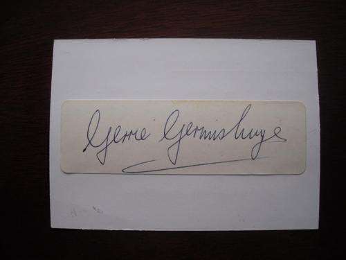 Springbok Rugby Autographs - Gerrie Germishuys