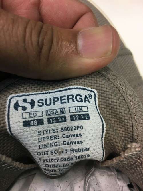 Superga Sneaker 2750 Classic S0022P0 BARGAIN BRAND NEW NO BOX SIZE 12.5