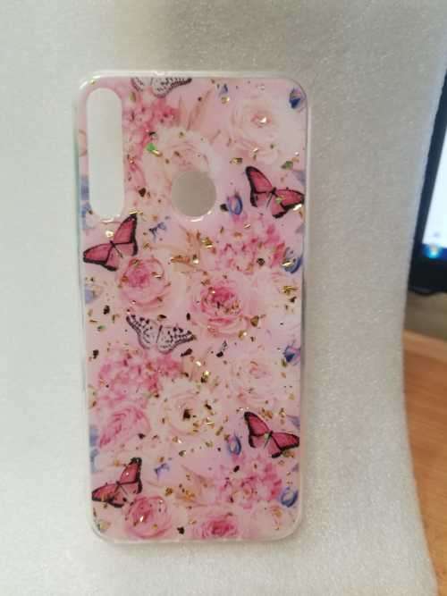Huawei Y7P Glitter With Pop Socket Cover
