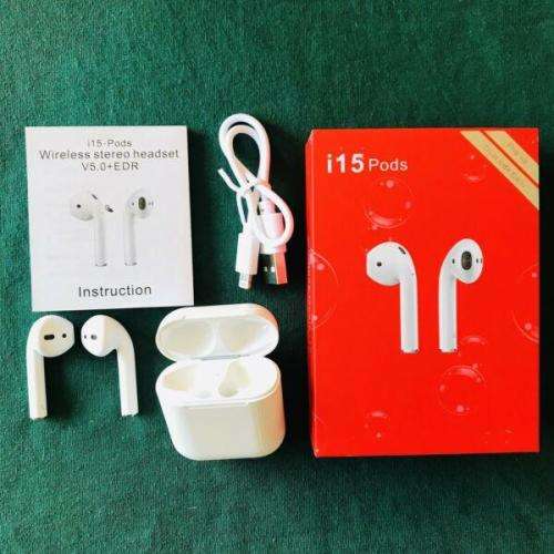 i15 TWS AirPods (Wireless Earphones) With Charging Case