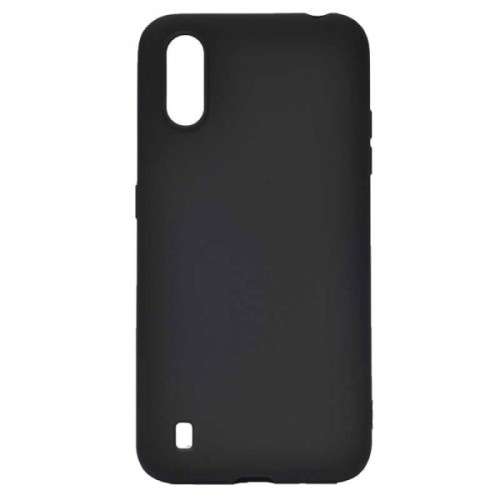 Samsung Galaxy A01 Silicon Case Full Body Thickening Design Phone Cover  Black