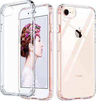 iPhone 7/8 Clear Shock Resistant Cover with Corner Bumpers