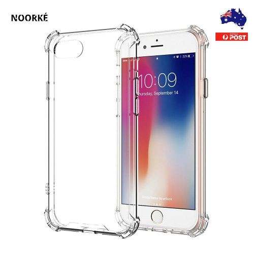 iPhone 7/8 Clear Shock Resistant Cover with Corner Bumpers