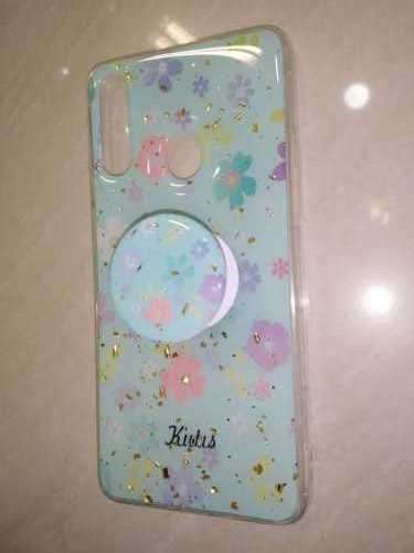 Saumsung A30S Glitter Case with Popsocket