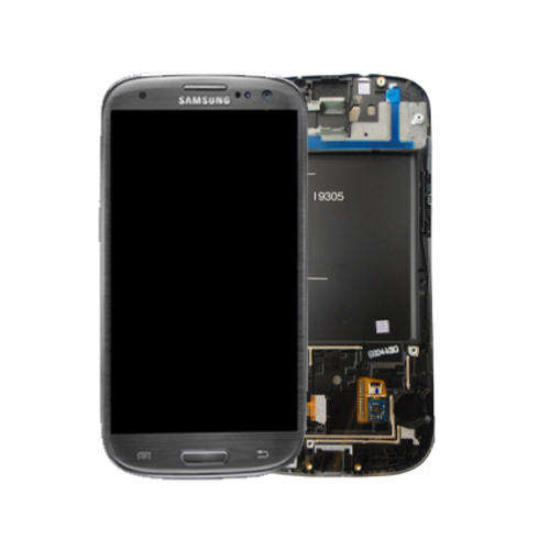 Samsung S3 lte i9305 Grey LCD brand new genuine part with lcd digitizer, frame assembly LOCAL STOCK