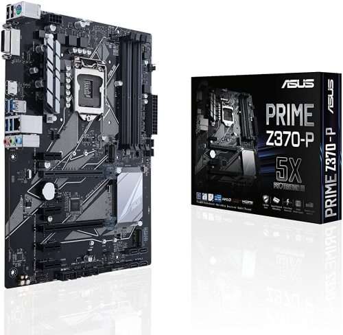 Asus Prime Z370-P LGA1151 Intel Z370 Coffee Lake (8th/9th* Gen) ATX Desktop Motherboard