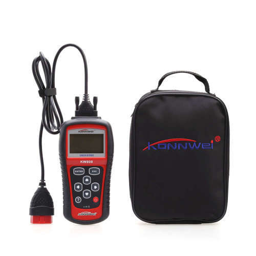 Diagnostic Scanner - Konnwei OBD2/EOBD Scanner - Konnwei KW808 OBD2 Scanner with Software Disc