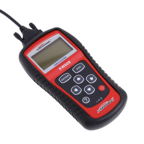 Diagnostic Scanner - Konnwei OBD2/EOBD Scanner - Konnwei KW808 OBD2 Scanner with Software Disc