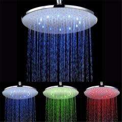LED 3 Colour RGB Showerhead