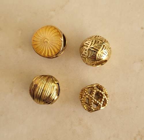 Pandora Gold Plated Charms